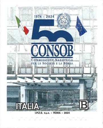 Italien - CONSOB 50 år - Postfrisk frimærke