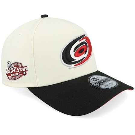 New Era - NHL Bianco adjustable Cappellino - Hatstore Exclusive x Carolina Hurricanes All Star Game 11 9FORTY Chome/Black A-Frame Adjustable @ 