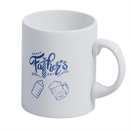 Keramisk kaffekrus - Happy Father's Day gave til hjemmekontor og rejser CCP350