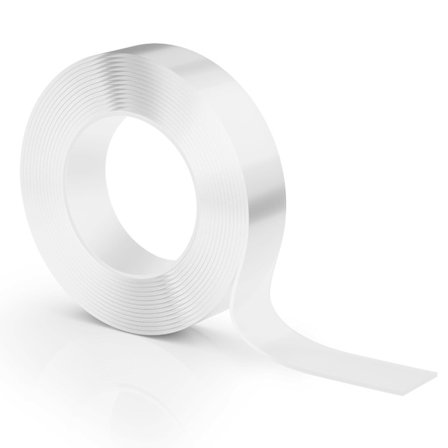 Kraftig dobbeltsidet tape, transparent aftagelig genanvendelig vaskbar skridsikker sporløs til hjemmekontor tæpper, 40mmx5m