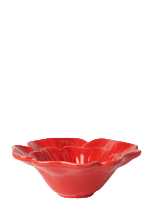 Åhléns Home Skål i porslin VALLMO 16 cm Skålar Röd ONESIZE