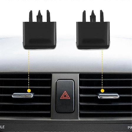 10 par Främre Mitt Sida Luftventil Utlopp Flik Klämmor, AC Ventil Justeringsspänne Reparationssats för 2009-2