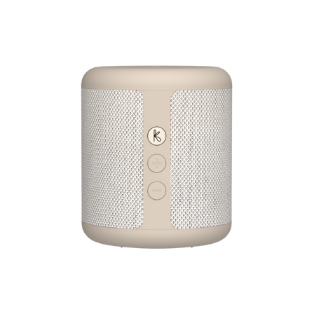 Kreafunk Karl - Trådløs Bluetooth Højttaler, Ivory Sand, 100% Genanvendt Stof, NFC-forbindelse Trådløs Bluetooth-Højtaler