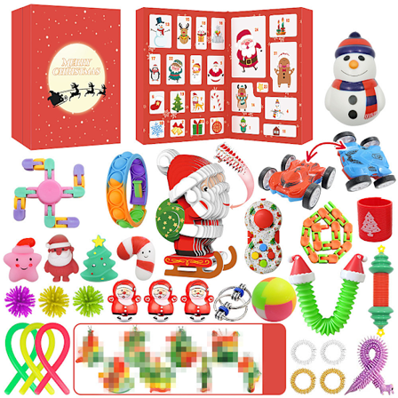 24-dages nedtælling Fidget Toy Julekalender - 24 overraskelser