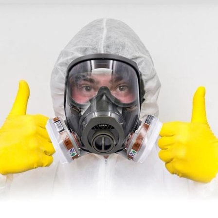 Tbest Säkerhetsandningsmask Helmask Gasmask 6800 Anti-Damm Silikagel Munstycke Hög Täckning