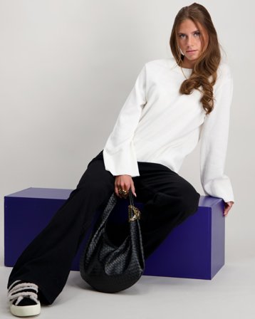 RYVLS Knit L/S Sweater Kremowy Swetry Dziewczyna - Kids Brand Store