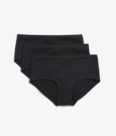 Kappahl | Hipstertruse 3-pk i bomull | Svart