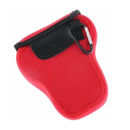 Fuji XA5 vandtæt kamera pose i neopræn - Rød