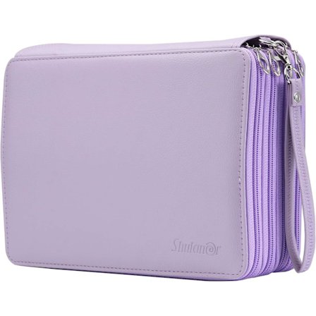 200 Rum PU Læder Farvet Penalhus Stor Kapacitet Bæretaske 200 Rum Penalhus Holder -