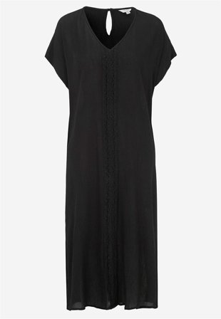 Cellbes of Sweden - Crepe kjole med lommer i svart for damer i størrelse 50/52