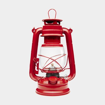 Sturmlaterne / Petroleumleuchte NOCK Mysingen X, 250 mm, rot, mit Docht - Boot