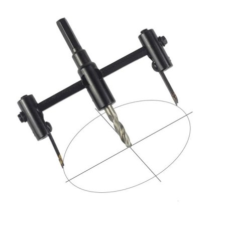 Justerbar sirkel hull kutter tre gips bor bit sag rund kutte blad fly type diy verktøy