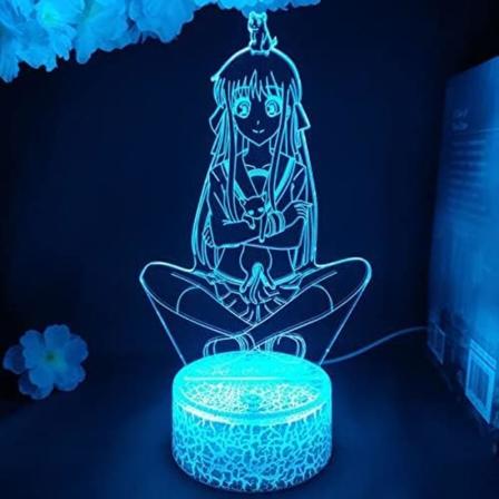 WJ Anime LED-lys Fruktkurven Tohru Honda for soveromsdekorasjon nattlys bursdagsgave barnerom 3D skrivebordslampe Manga Fruktkurven