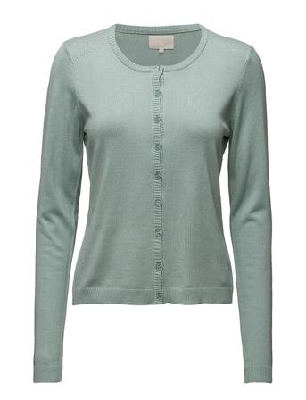 New Laura Cardigan Strikkegenser Cardigan Grønn Minus