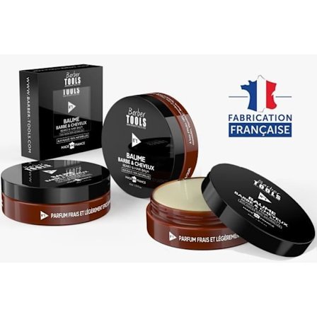 Skæg & hårbalsam | nr. 1 | med 100% naturlige olier 30ml - MADE IN FRANCE - Nærer, fugter, struktur