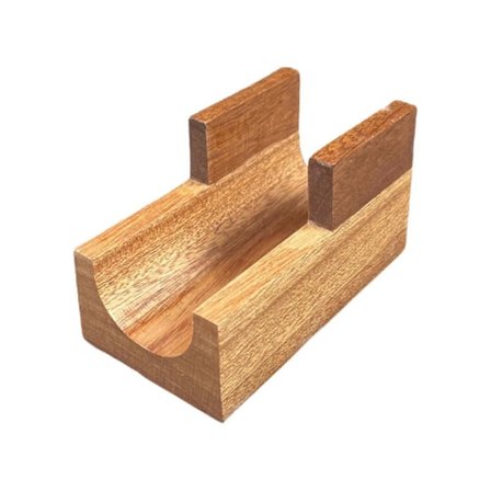 Puinen sushiteline, sushitarjoilulautanen, tarjoiluastian teline, tacoteline ravintolaan [db]