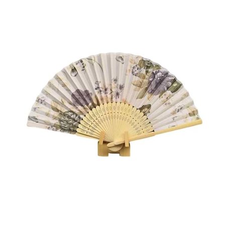 Sun Feather Silk - lilla/grøn blomst