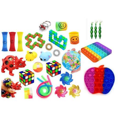 Favor 29st Fidget Set Pack För Barn Pop It Stress Ball