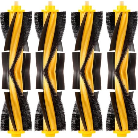 (4 stk) Rullebørster Hovedbørste Reservedele til Ecovacs DEEBOT OZMO 920 950 T8 AIVI Max T9 T5 N5 N7 N8+ N8 Pro DX55 DX93 Robotstøvsuger