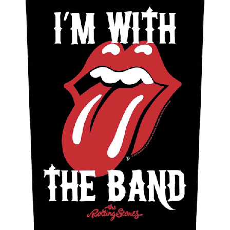 The Rolling Stones I ́m With The Band Patch One Size Svart/Röd/Vit