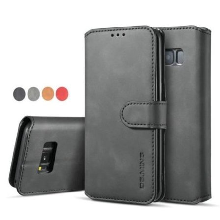 Galaxy S8 Etui SM-G950F, Läder Flip Plånboksfodral med 3 kort S