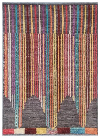 Berber Colourful Rug 100X145 Wool