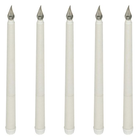 ZHOUBA 5 stk. LED Glødende Lys Flammefritt Konisk Lys Batteridrevet Varmt Lys Fest s202412121202 (LGL)