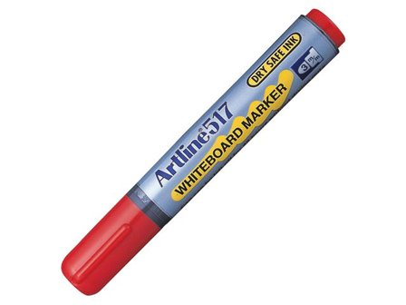 Artline Whiteboardpenna Rund 517 röd - Lyreco - Kontorsmaterial - Pennor - Whiteboardpennor - Rund spets