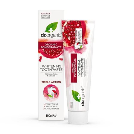 Dr. Organic Pomegranate Toothpaste 100 ml, Medicin & Pleje, Mund & Tandpleje, Tandpasta