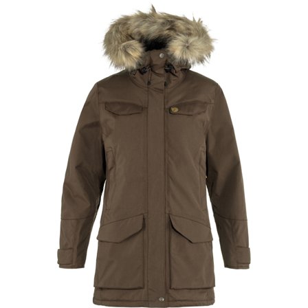 Fjällräven Dam's Nuuk Parka in Dark Oak | Size: 2XS, Hydratic/Supreme Microloft
