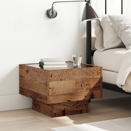 Kaffeebord Gammalt trä 40 x 40 x 30 cm Konstruerat trä