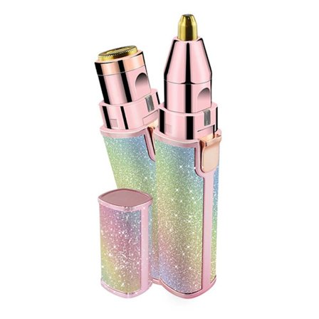 2-i-1 Elektrisk Damebarbermaskine & Trimmer - USB Genopladelig, Flerfarvet, Kompatibel med Forskellige Hudtyper