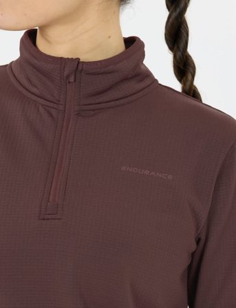 Endurance Vironic W Waffle Melange Loose Fit - Red - 38