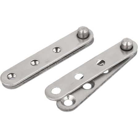 10 stk. Svinghængsel 60mm Længde Metal 360 Grader Roterbar Dør