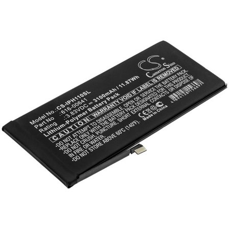 Batteri till SmartPhone, Mobil för Apple iPhone 11, A2111, A2221