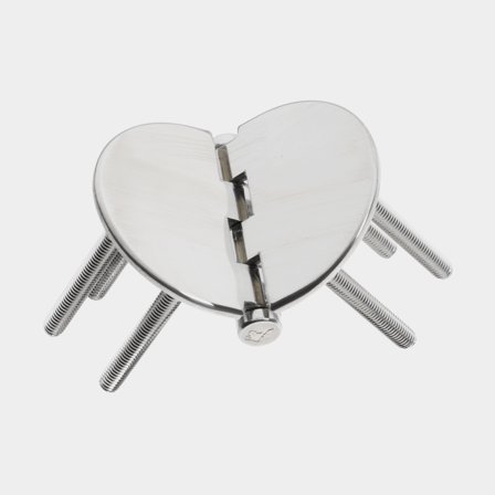 Luckgångjärn Roca, 85 x 60 mm, med omvänd öppning + fasta bultar, syrafast rostfritt stål (AISI 316)