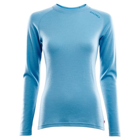 Aclima WarmWool Crew Neck Woman Women base layer tops Blue S