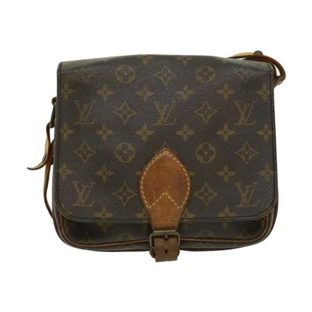 Louis Vuitton Vintage, Pre -owned Cartouchiere Bruin, Dames, Maat:ONE Size,leather
