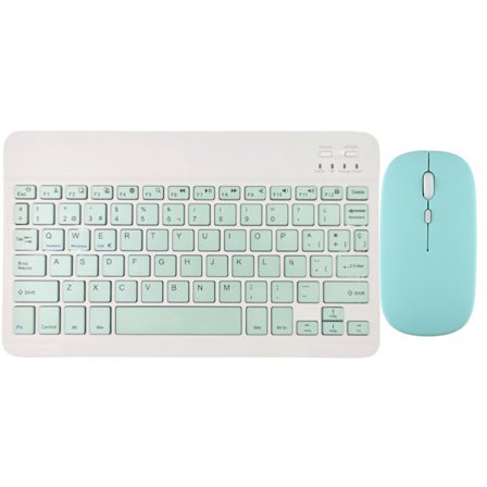 Trådlöst tangentbord och mus för iPad Air 5, 4 Pro, 11, Bluetooth, spanska, engelska, Android, iOS, Windows, telefon, surfplatta