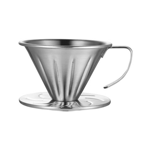 Kaffe Dripper Rostfritt Stål V-Form Dripper Kaffe Tratt Kaffe Filter Häll Över Kaffe Bryggning