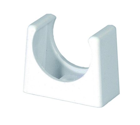 Purus 3812923 Rørklammer med våtromstetning, hvit 32 mm, Installasjon