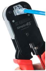SCP SIMPLY45 Crimp Tool | for Passthrough RJ-45 Plugs CAT5E/CAT6 |