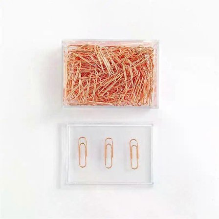 Lille clips bogmærke dekorativt rosaguld håndlavet sødt skolekontorartikler papirclips DIY materialebutik lille frisk gaveclips