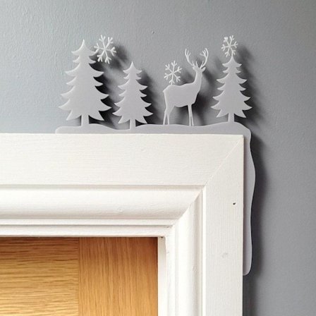 Jule dørkarm dekoration træ ornament 08 08