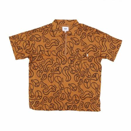 Huf, Shirt Bruin, Heren, Maat:S
