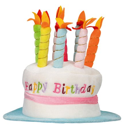 Födelsedagshatt med Ljus