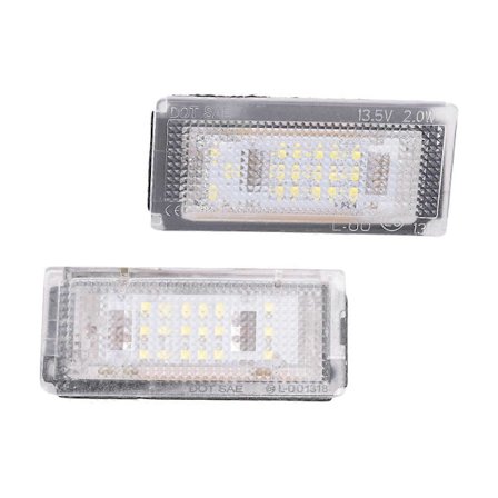 2 kpl rekisterikilven valo 18 LED 3528SMD valkoinen rekisterikilven valo BMW E46:lle