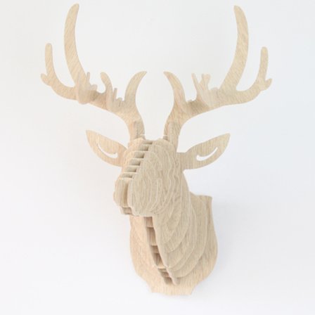 3D Vägghängande Hjorthuvud Skulptur Väggdekor Entré Hallway W
