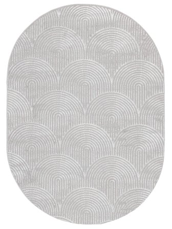 Art Deco 160X230 Gris/Gris Plata Geométrica Alfombra