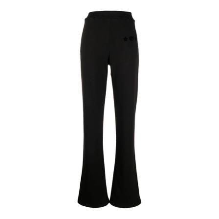 Chiara Ferragni Collection Wide Byxor svart, Dam Byxor, Dam, Storlek: S